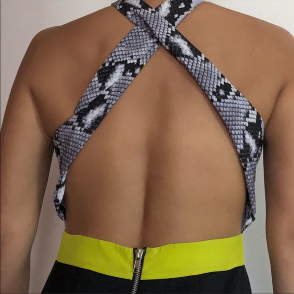 NBD snakeskin halter dress - Picture 4 of 5